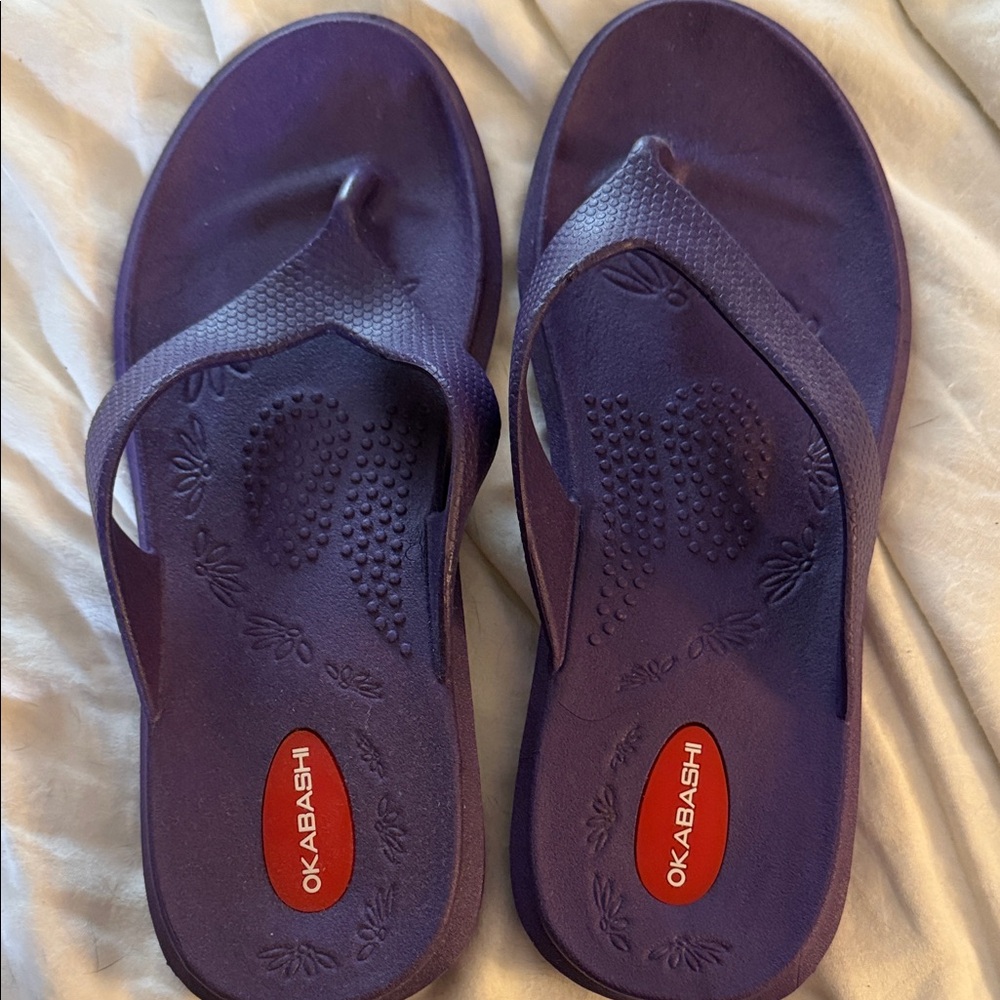 Okabashi Women's Deep Purple Sandals